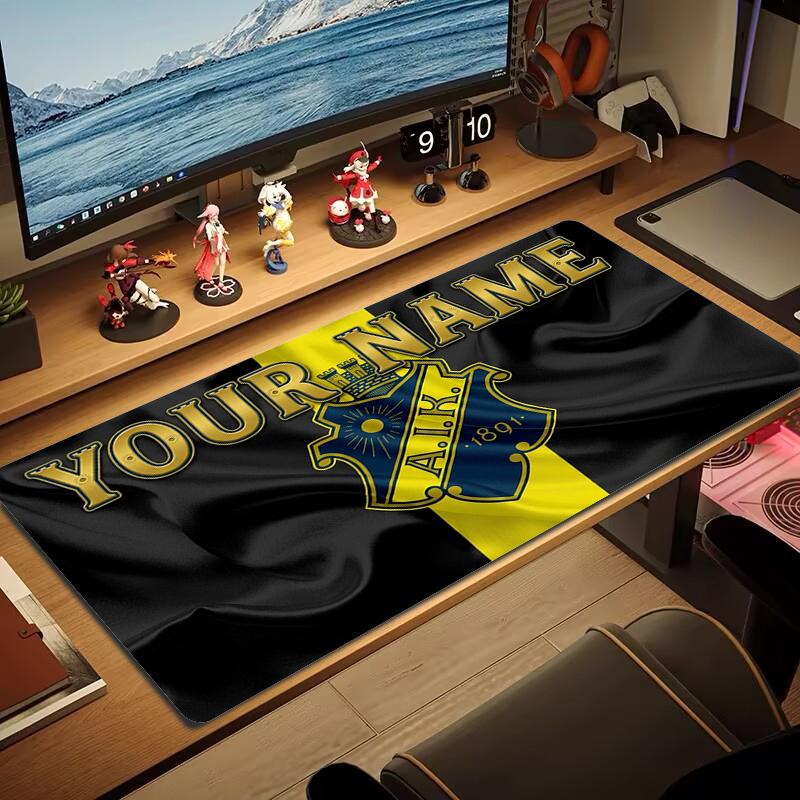 Custom Name aik Mouse Pad Large Gaming Table Cushion Non-slip Laptop Tablet Big Mousepad XXL Mat Mini PC Playmat With Lock edge_XIA