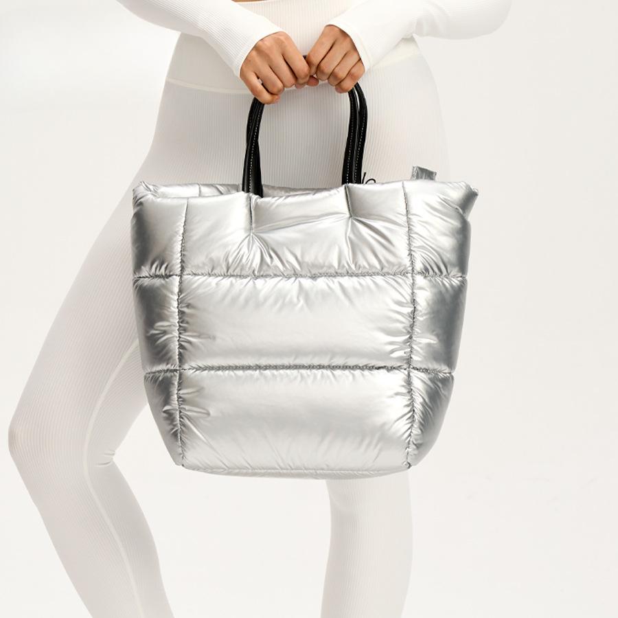 Женская сумка Cloud Feather Cotton Vintage Silver Stitching Space Tote Bag Большая вместимость Сумка