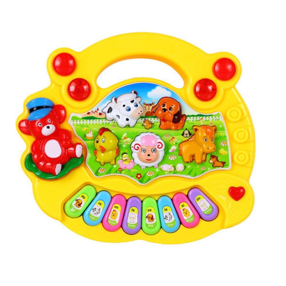 Plastic Baby Musical Toy Lights Sounds Kids Electronic Piano Toy Birthday Christmas Holiday