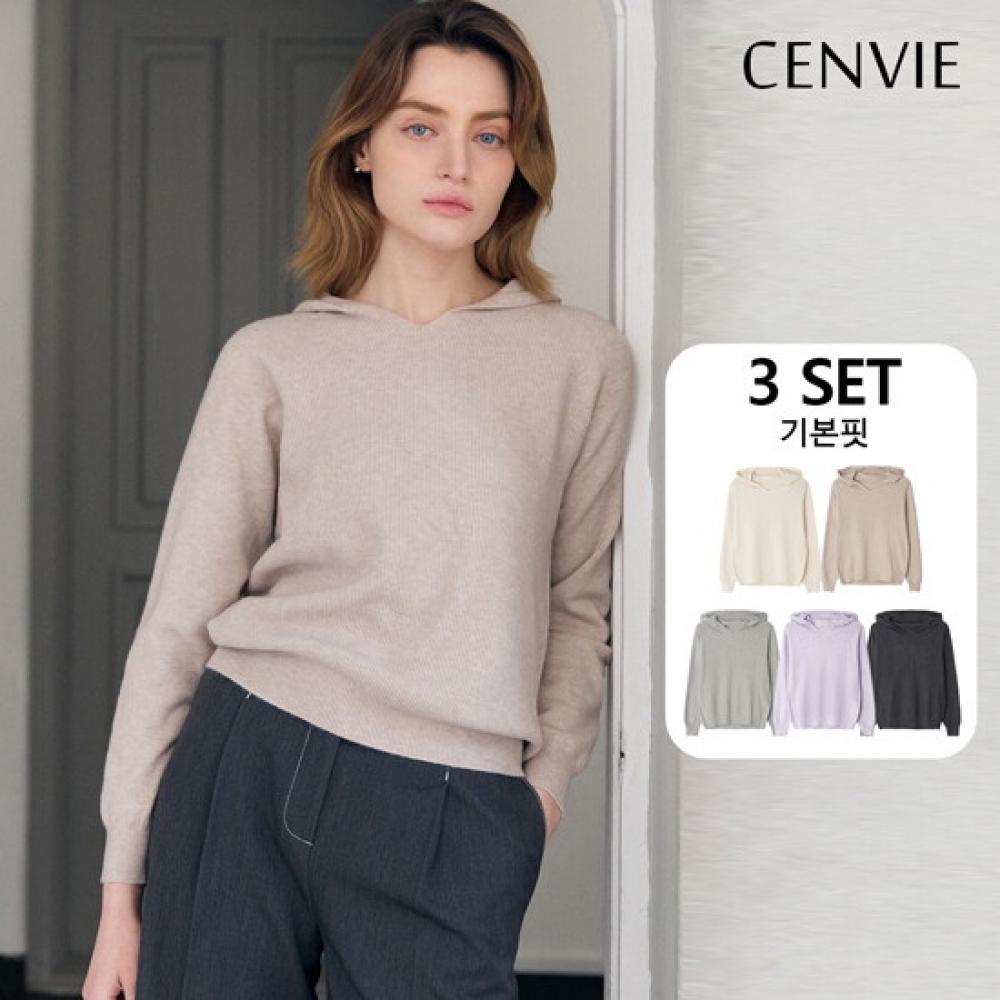 Senbi Holgarment Waffle Hoodie Knit