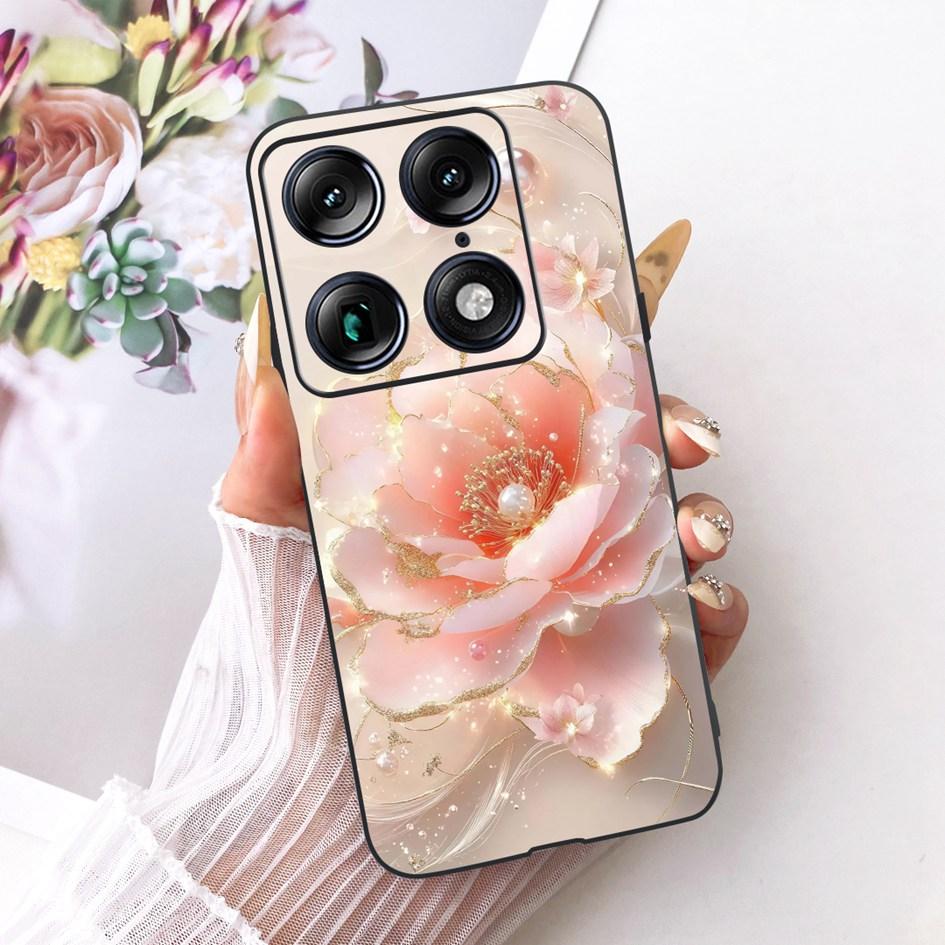 Для Motorola Signature 2026 Чехол Популярный Цветочный Мраморный Расписной Чехол Мягкий Силикон Черный Корпус Телефона Для Moto X70 Air Pro Fundas