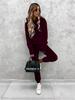 New Style Women's Casual Pullover Hoodie Sweatshirt and Jogger Pants 2 Piece Set Solid Fall Outfit