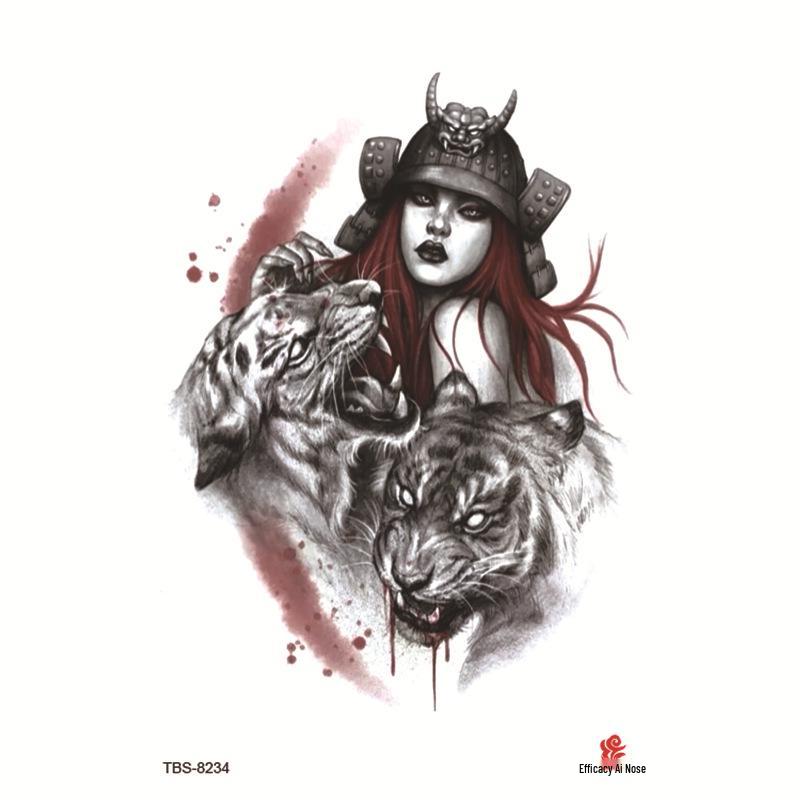 Водонепроницаемый набор тату-наклеек на всю руку с тотемными символами