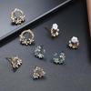 Cute Small Wreath New Colorful Fashion Metal Earring Stud Earrings Flower Circle Drop Earrings