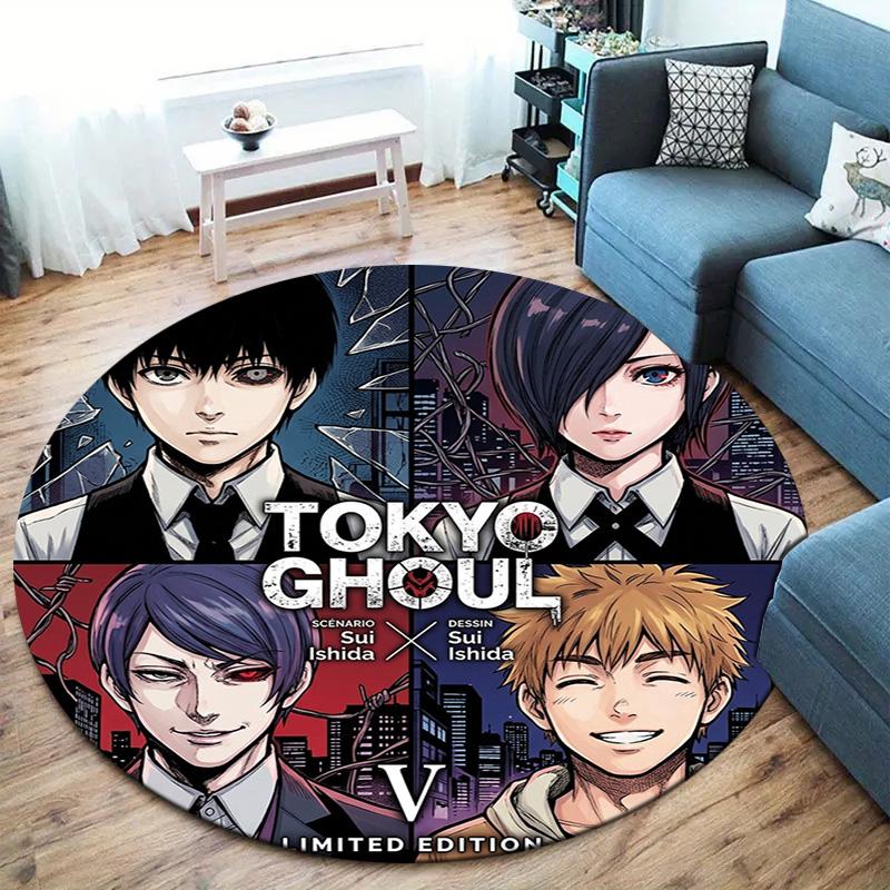 Ковер Tokyo Ghoul Круглый Ковер Ковер Для Гостиной Спальни Дивана Игровой Комнаты Декор Нескользящий Коврик Для Пола