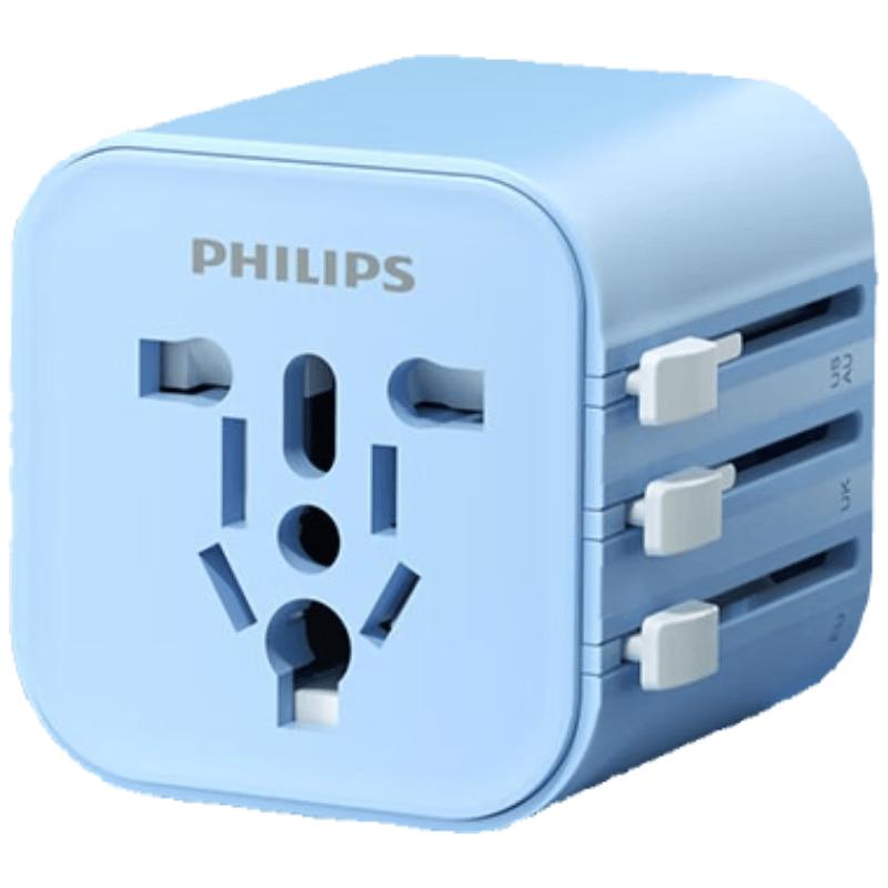 Philips Глобальный универсальный адаптер для путешествий, штепсель CN (адаптер в комплекте)