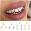 3/5Pcs Punk Rhinestone Teeth Caps Funny Single Clips Grillz Creative Single Dental Braces  Men/Women