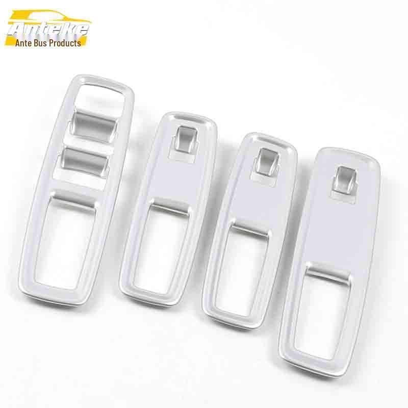 GS3 Glass Switch Sequins Electroplated Window Armrest Lift Button Decorative Patch Car Accessories