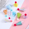 9Pcs/Set Mini Birthday Hat Cake Toppers Christmas Diy Decoration Halloween Birthday Cake Top Flages Baby Shower Cupcake Toppers