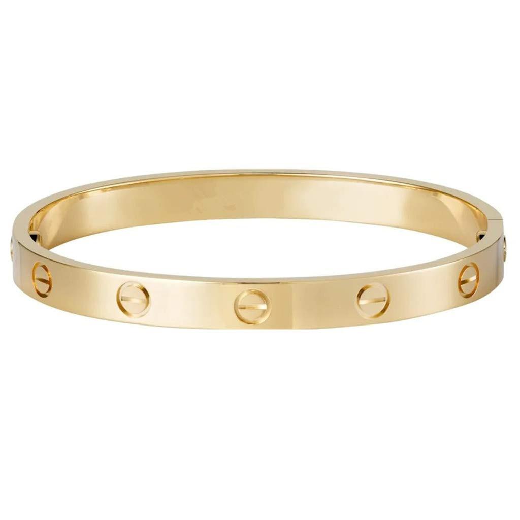 Браслет серии Love, браслет с винтовым дизайном, шарнир, ювелирные изделия из нержавеющей стали