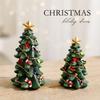 Mini Christmas Tree Resin Décor - New Stylish Christmas Ornament for Home Decoration Practical Gift for Holiday Tabletop Scenery