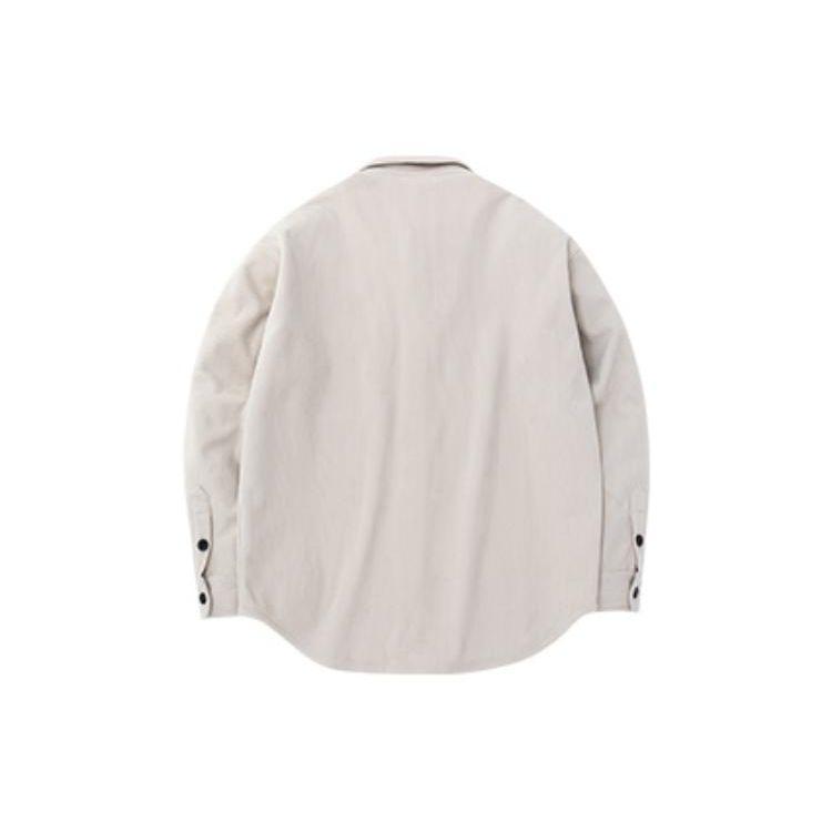 Anta Pure Color Logo Buttoned Collar Jacket Unisex Jackets Gray 172248771-1