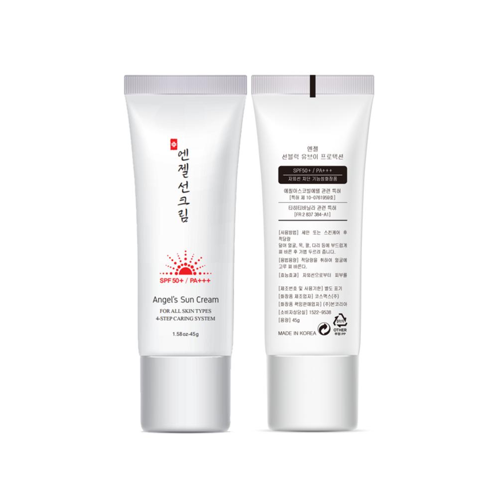 Bon Korea Angels Sunblock UV Protection Sun Cream SPF50+ PA+++, 45g, 1 piece