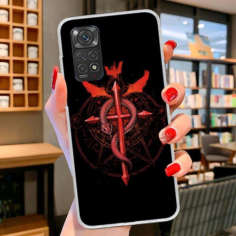 Чехол для телефона с аниме-обложкой Fullmetal Alchemist для Xiaomi Redmi Note 15 14 13 12 11 10 Pro Plus 14S 12S 11S 11T 11E 10S Мягкие Fundas
