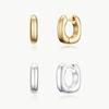 OVLA Square Round One Touch Earring_2color JE053