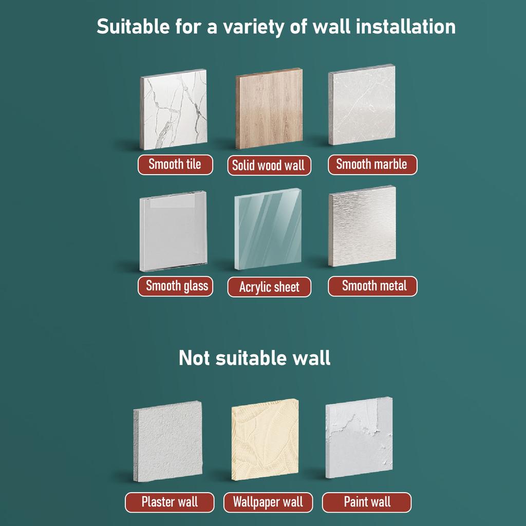 2pcs Suction Shower Head Holder Handheld Showerhead Holder Shower Wand Wall Suction Bracket for Home Black Silver