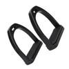 2 Pcs High Strength Plastics Stirrups with Black Non-slip Rubber Pad Horse Tool Accessories(large )