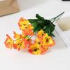 Simulated Colorful Butterfly Flowers, Five Forked Small Handlebars, Tricolor Violets, Artificial Flowers, Engineering Decoration