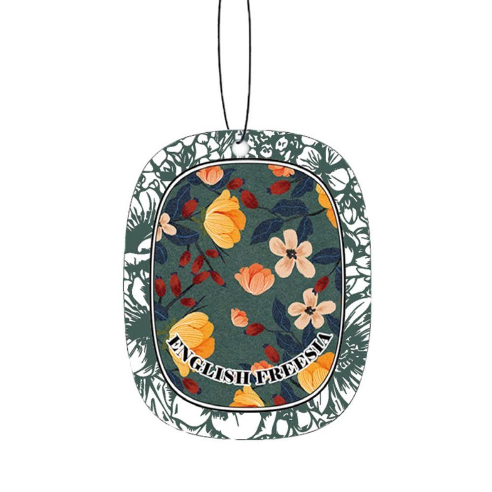 Paper Car Fragrance Hanging Decoration Flower Car Rearview Hanging Ornament Fan Gifts