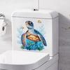 Photo of Turtle Toilet Sticker Ceramic Tile Water Tank Decoration Self-adhesive Sticker