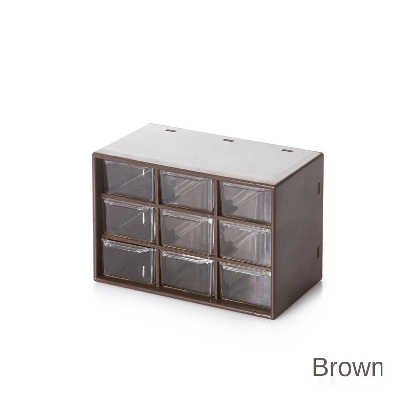 Пластиковый ящик для хранения ювелирных изделий Jiugongge, настольный, для ювелирных изделий, косметики, многослойный, прозрачный, ящик для комода, косметичка