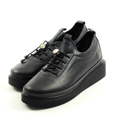 Туфли на платформе 375030 36 Черный кожа