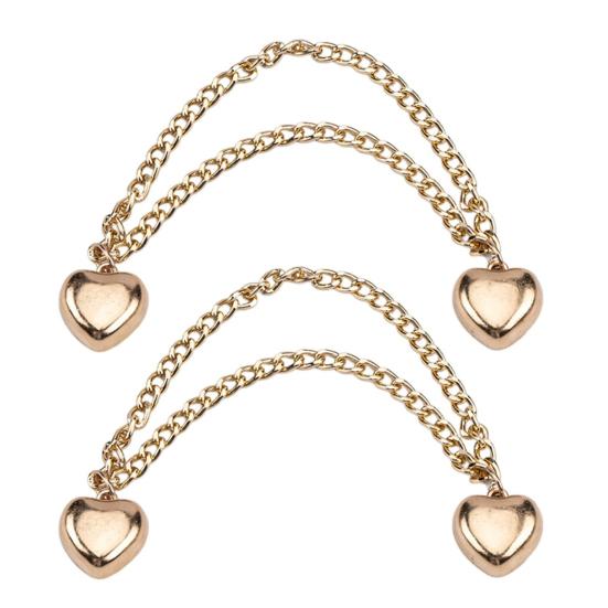 1 пара многофункциональных магнитных зажимов для одежды с цепочкой, многоцелевая брошь без штифта, металлические пуговицы, зажим для одежды, шали, шарфа, брюк, манжет, магнит