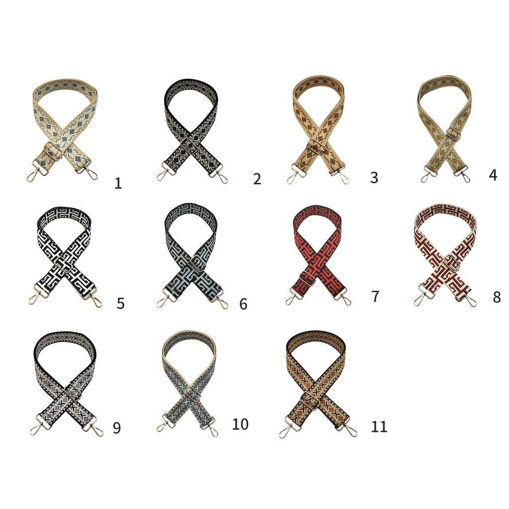 Регулируемый широкий ремень для сумки с этническим узором Прочный этнический ремень для сумки Замена Этнический плечевой ремень для сумки Прочный