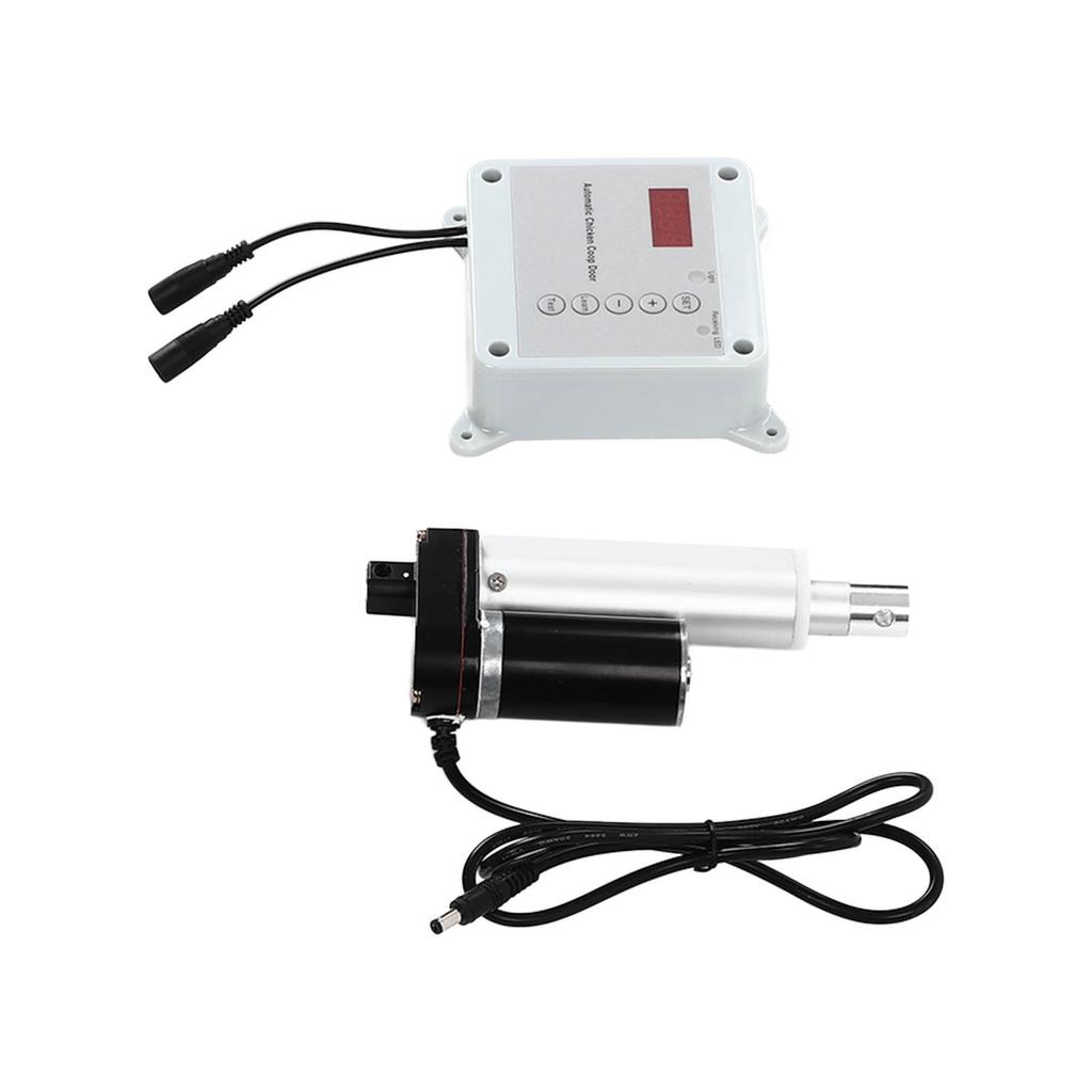 Timing Photosensitive Automatic Chicken Cage Door Opener and Closer Remote Control KitUS Plug