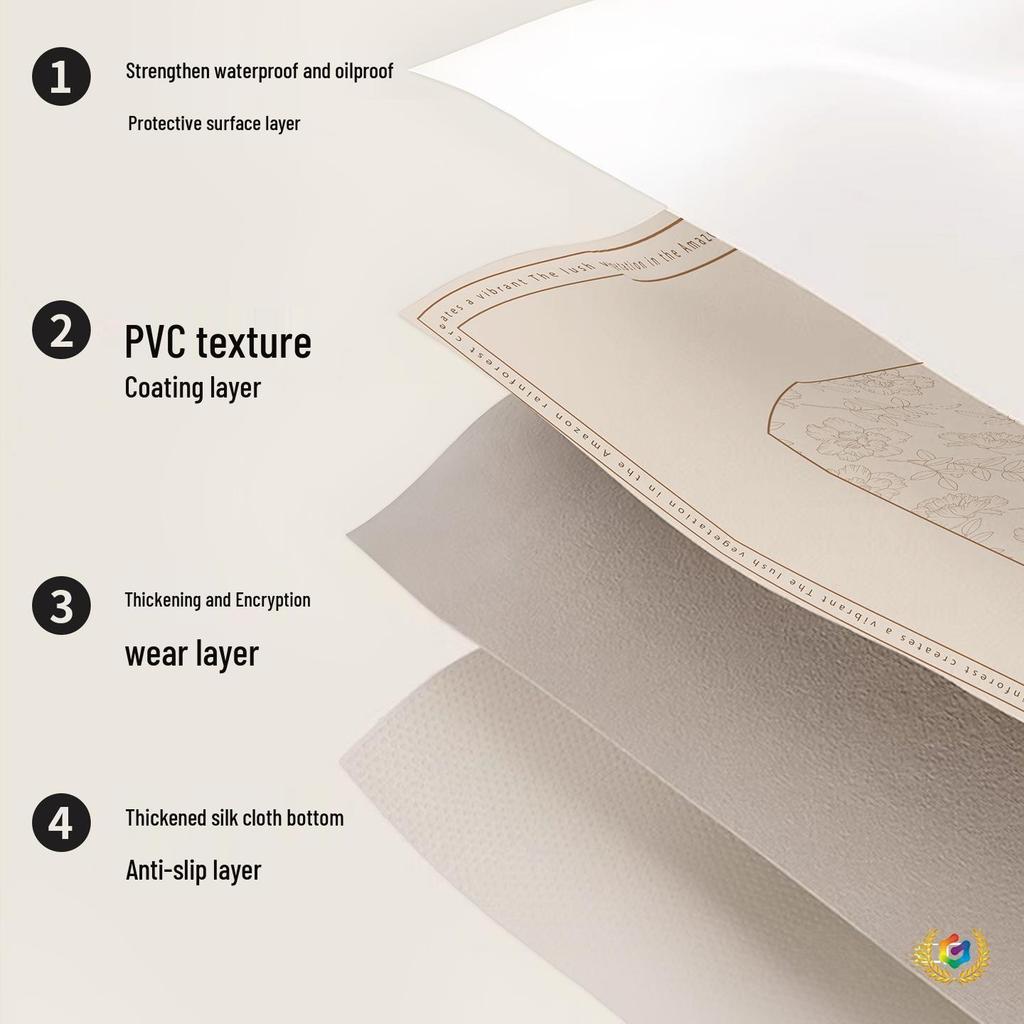 Овальная водонепроницаемая, маслостойкая, моющаяся, складная, теплоизолирующая, нескользящая скатерть и коврик из ПВХ