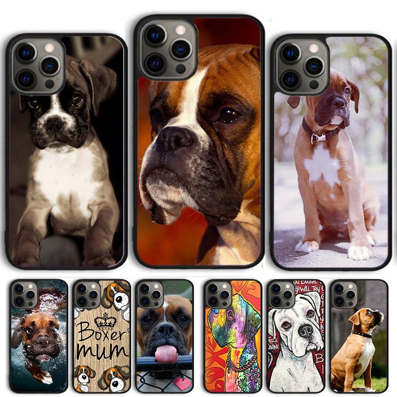 Boxer Dog Puppy Puppies Design Phone Case Cover For iPhone 17 Air 15 16 Pro Max 14 13 12 11 Pro Max Plus Coque