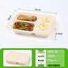 Экологичные контейнеры для приготовления еды из кукурузного крахмала с 3 отделениями