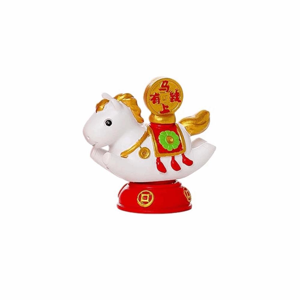 Resin Zodiac Horse Figurines Cute Horse Statue Gift Idea Horse Figures Ornament  Chinese New Year