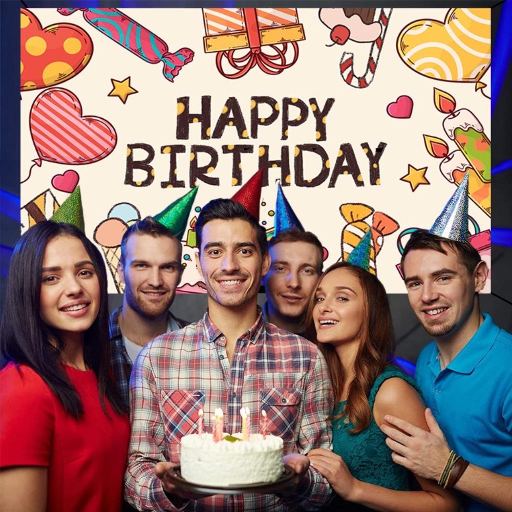 Милый фон для вечеринки по случаю дня рождения Праздничный баннер для вечеринки Празднование дня рождения