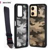 (Comes with Wrist Strap)ibmrs for Xiaomi Note12/12R Pro/POCO X5 5G Case,camouflage Lear Transparent Shell