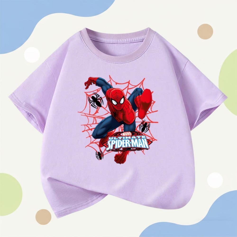 Summer Boys Casual T Shirts Fashion Printed Children's Short Sleeve Tops Kids Breathable Comfy Outdoor Tee Black Pink White