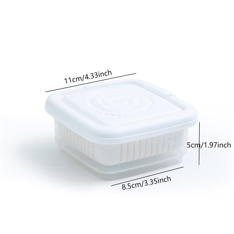 260 мл/660 мл кухонная прозрачная коробка для консервации овощей и фруктов имбиря чеснока лука съемные герметичные коробки для дренажа