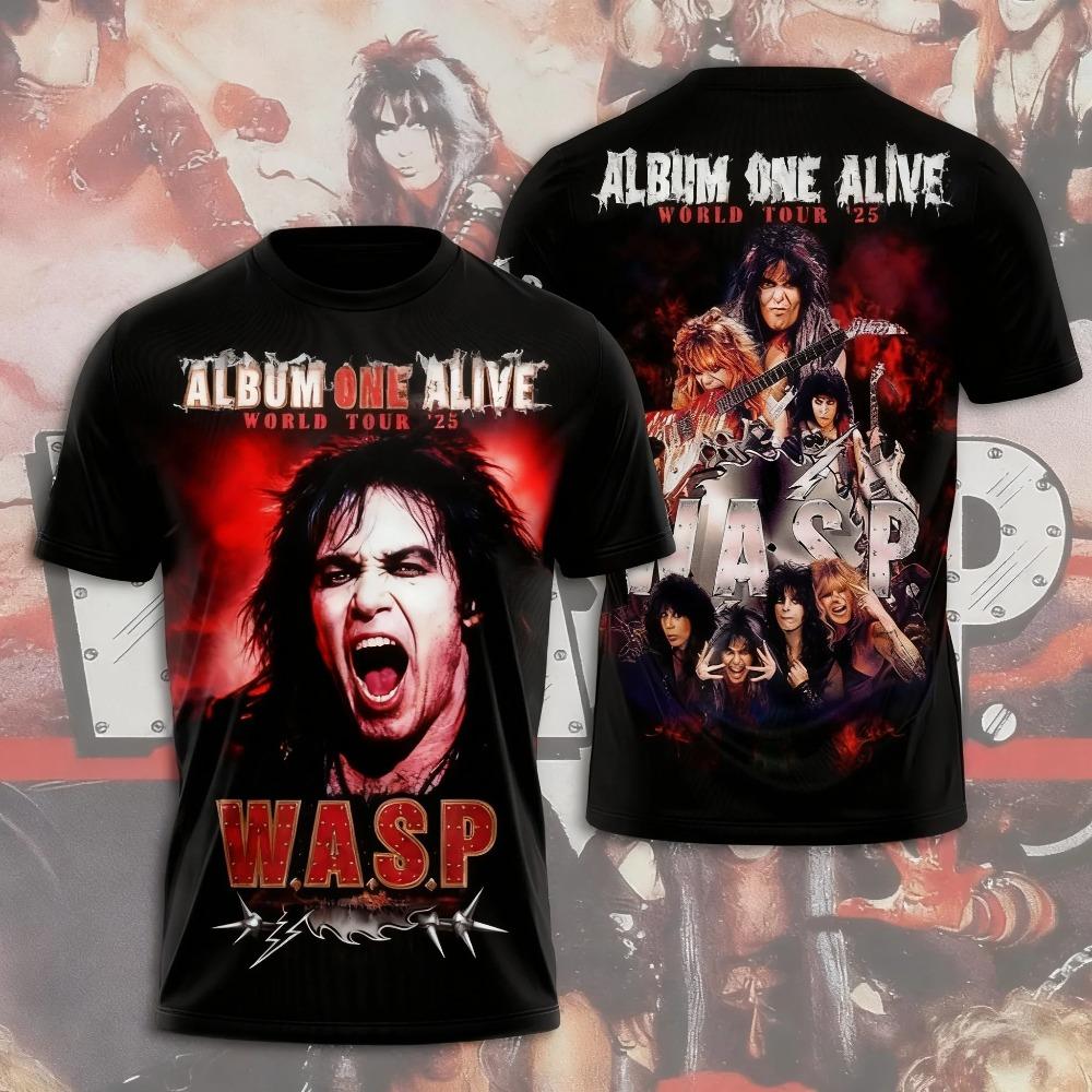 Горячие Аниме W.A.S.P Майки для Косплея Футболки 3D Печать Детские Мультяшные Футболки Летние Мужские Женские Харадзюку Короткий Рукав Y2k Топы