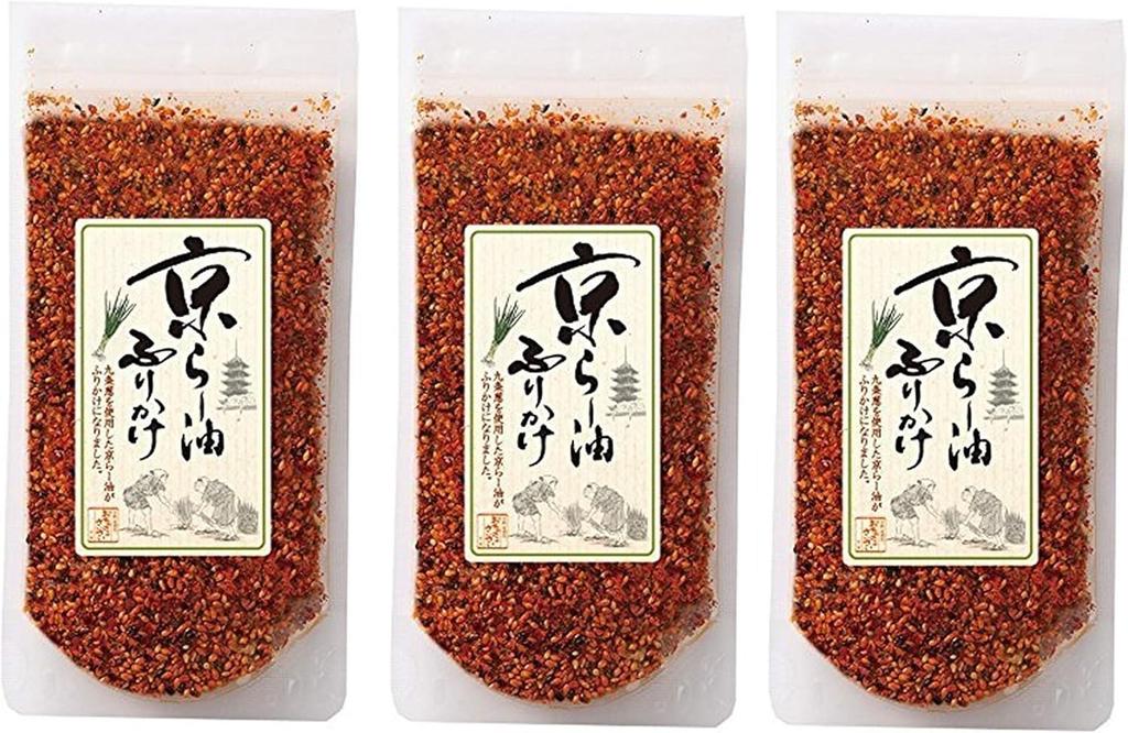 KYOTO FURIKAKE Ra-Yu RAYU SPRINKLE SEASONING CHILLI OIL 80g × 3 Pack