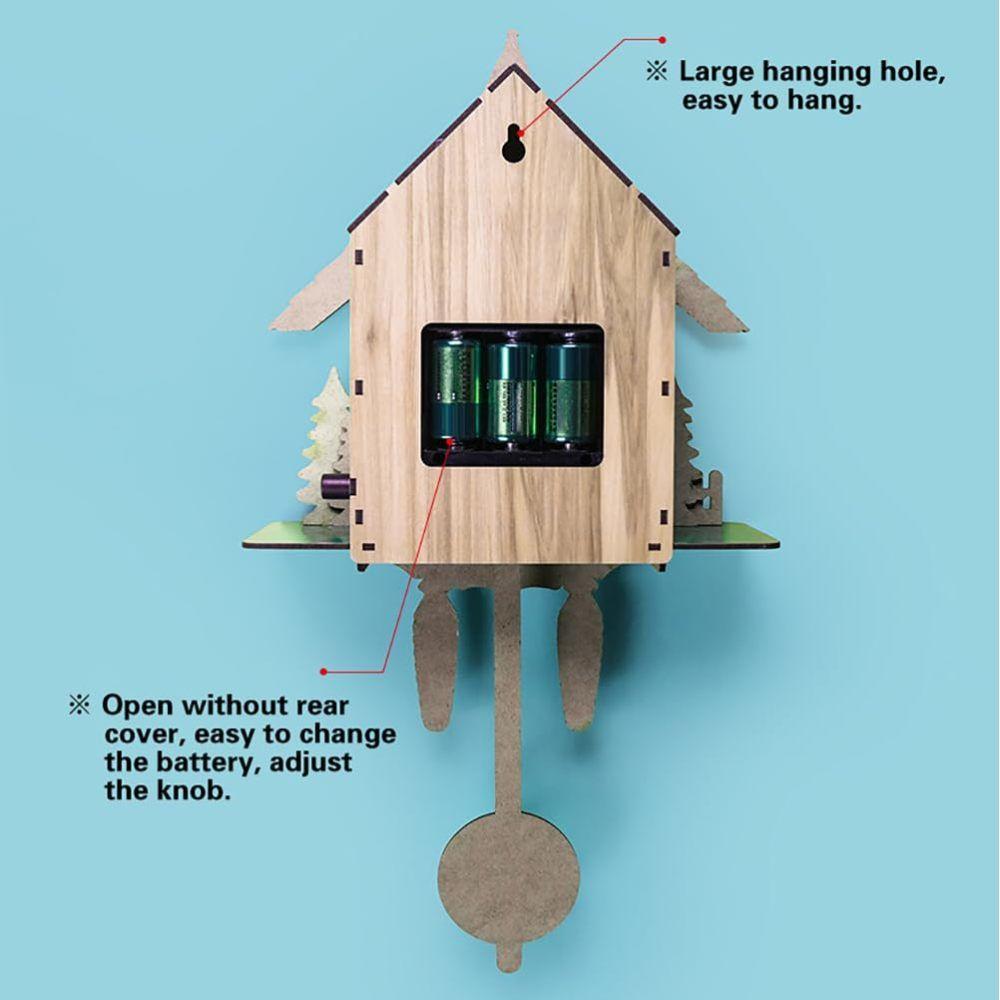 Традиционные часы с кукушкой в ​​европейском стиле для украшения стен домашнего офиса