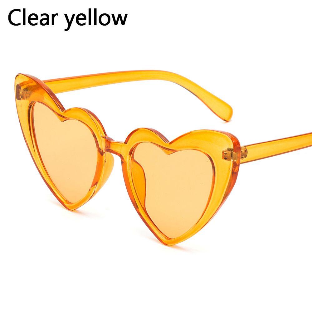 Heart-Shaped Sunglasses Vintage Sunglasses UV400 Protection Clout Goggle Love Heart Sunglasses Retro Eyewear Women's Accessories