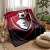Bournemouth Football Print Flannel Blanket, Soft Warm Lightweight Throw Blanket for Sofa Bed Camping