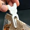 Cute Animal Binder Clips 10Pcs 3D Printed French Bulldog Chip Clip, Food Bag Office Supplies for Home Snacks, Resealable Kitchen Organizer,