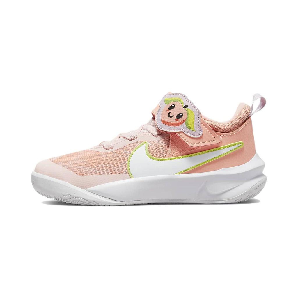 Nike Детские баскетбольные кроссовки Team Hustle D 10 Низкие Бело-оранжевые DM4324-600