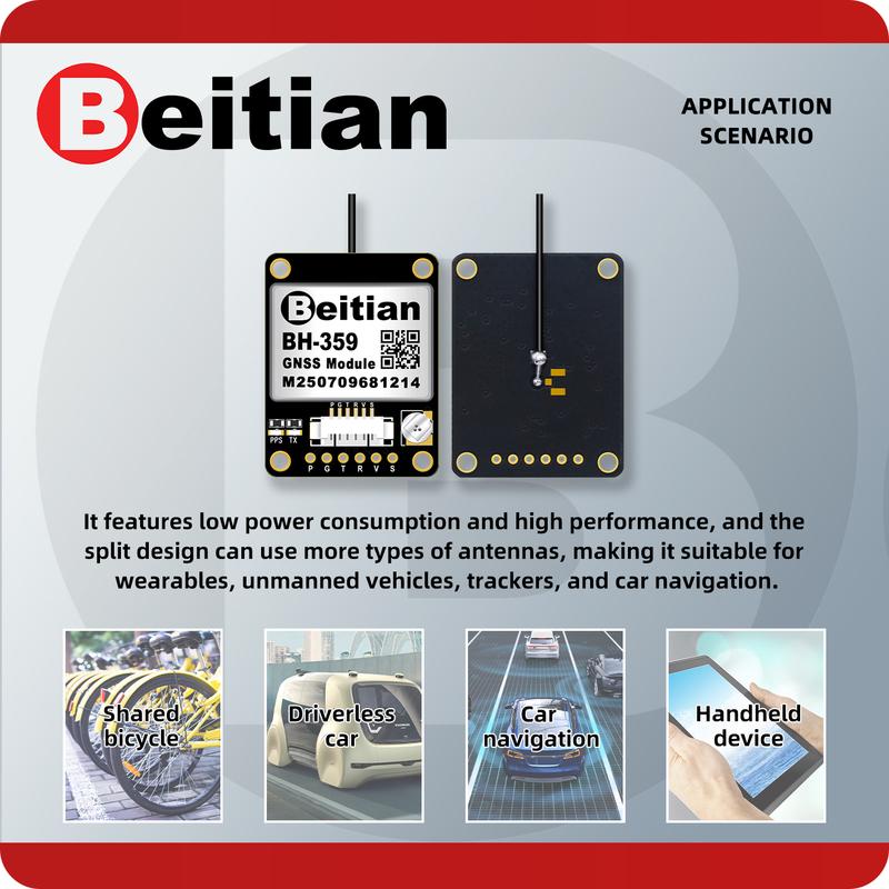 Beitian M9 M10 GMOUSE Flight Control GNSS Timing Navigation Positioning Module With Separate Antenna SMA IPEX Connector BE-289
