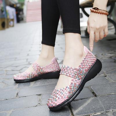 Универсальная новая ручной работы обувь полая дышащая женская обувь плоская подошва свободная повседневная обувь мода