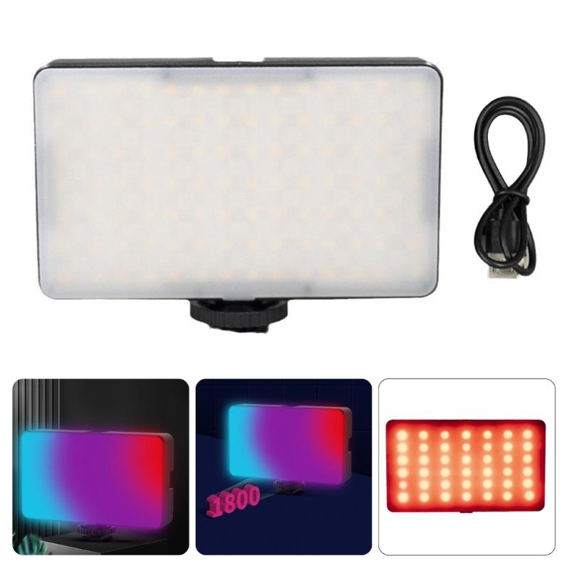 Светодиодная лампа для камеры 1800 мАч Аккумуляторная для фото- и видеоосвещения с холодной и теплой цветовой температурой