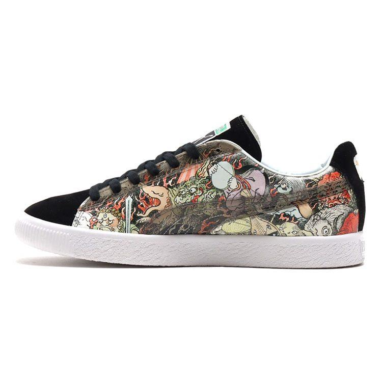 Three Tides Tattoo X Atmos x PUMA Suede Мимолетный Мир Иллюстрация Амортизация Износостойкость 381246-01