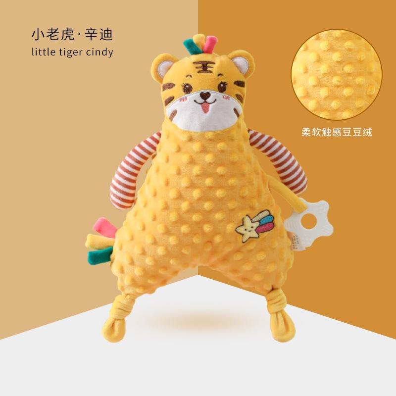 Модный детский плед Плюшевые игрушки Детский подарок Кукла для раннего развития ребенка Дизайн мультяшной куклы Тренировка способности ребенка к захвату Souptoys