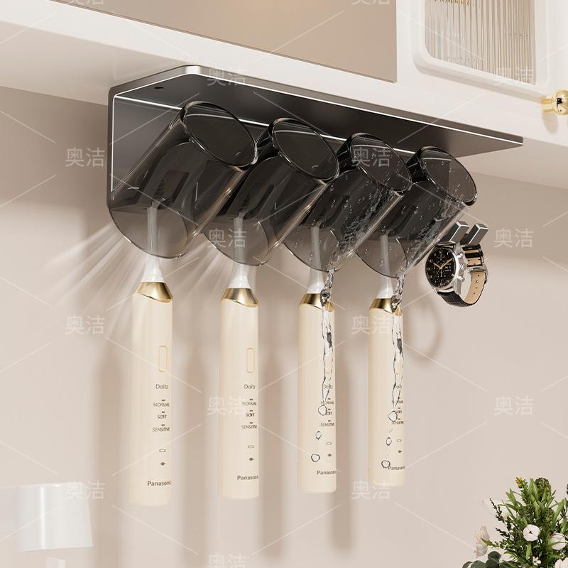 Зеркальный шкаф для ванной комнаты без перфорации, полка для туалетного столика